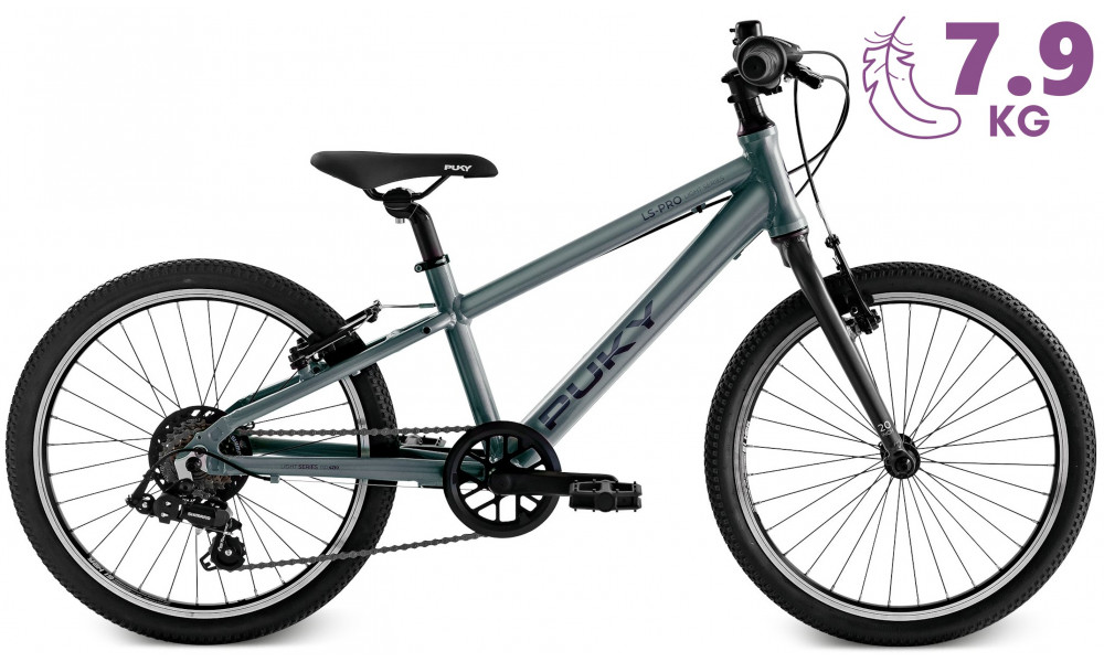 Velosipēds PUKY LS-PRO 20-7 Alu ash blue/anthracite - 4