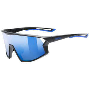 Brilles Uvex skyryse black matt / mirror blue