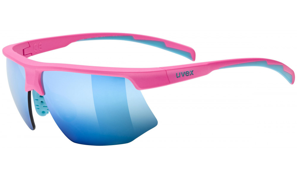 Glasses uvex aerios s pink matt / mirror blue - 1