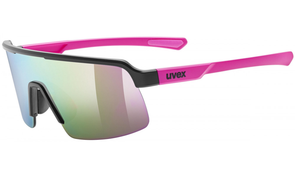 Glasses uvex dyrt jr. black-pink matt / mirror pink - 1