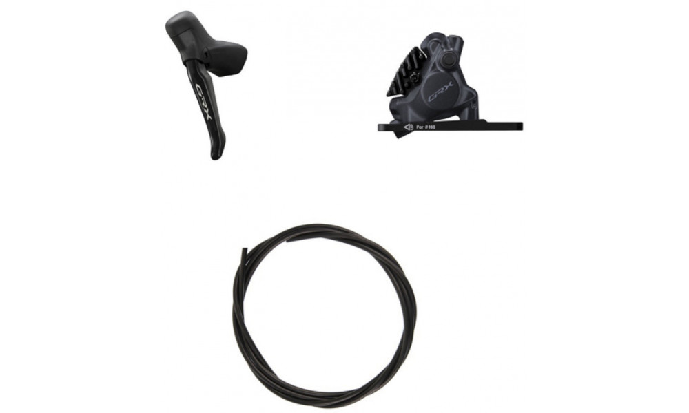 Priekšējās disku bremzes Shimano GRX Di2 BL-RS717 (L) + BR-RX410 (F) J-kit 1x12-speed 