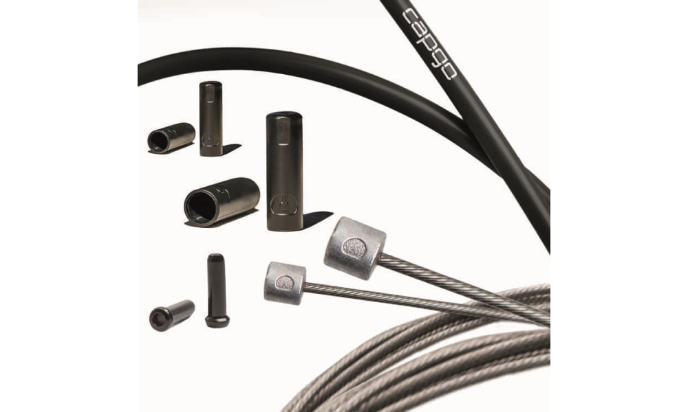 Pārnesumu trošu komplekts Capgo BL Double(2x) ECO stainless Shimano/Sram Road & MTB black - 2