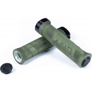 Stūres rokturi ACID Disrupt 138mm Lock-on translucent olive