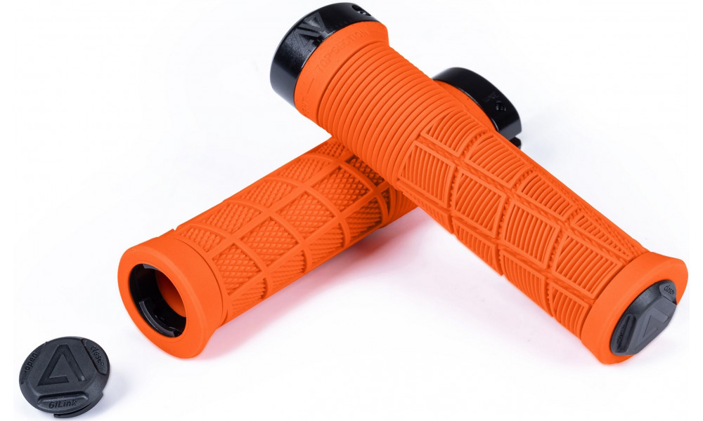 Stūres rokturi ACID Disrupt 138mm Lock-on orange - 4