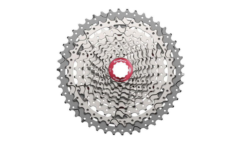 Aizmugurējais zobratu bloks SunRace CSMX3 10-speed metallic - 1