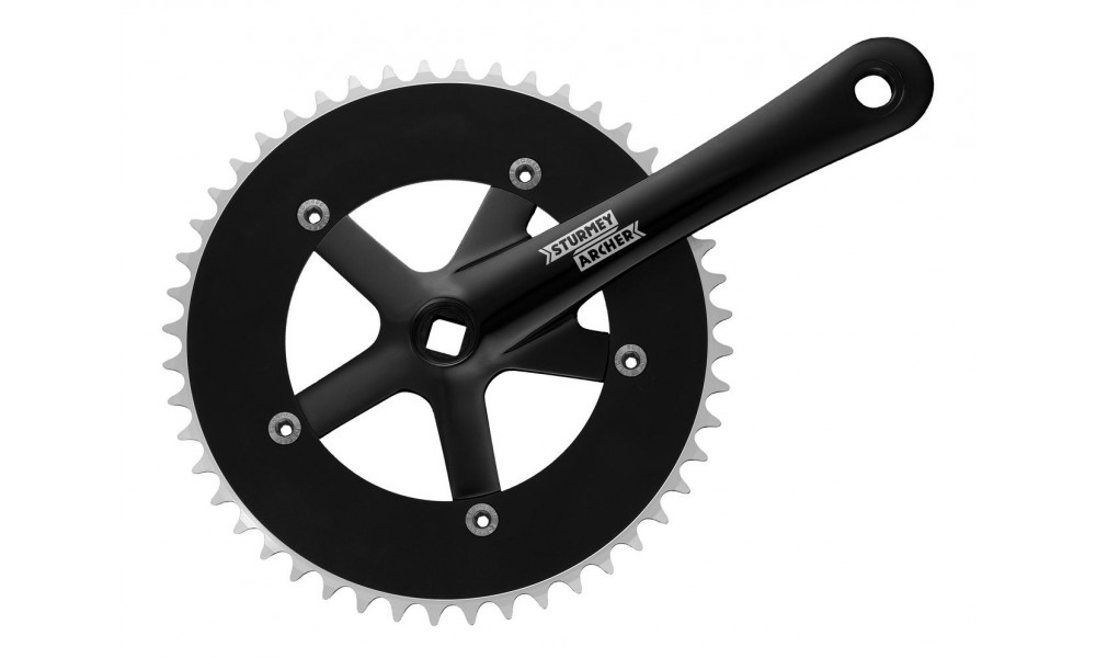 Priekšējais zobratu bloks Sturmey-Archer 170mm 1-speed black 