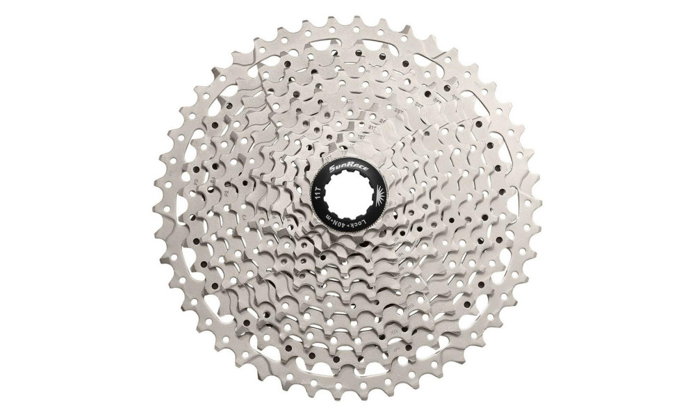Aizmugurējais zobratu bloks SunRace CSMS8 11-speed metallic - 1