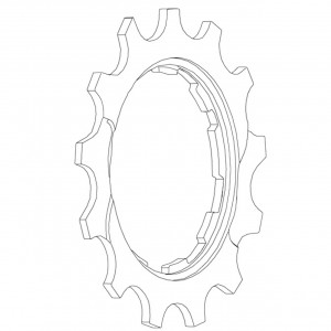 Aizmugurējais ķēdesrats Shimano DEORE XT CS-M771 13T