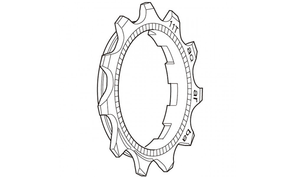 Aizmugurējais ķēdesrats Shimano DEORE XT CS-M760 9-speed 11T 