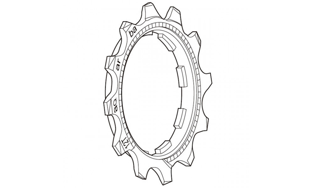 Aizmugurējais ķēdesrats Shimano DEORE XT CS-M760 9-speed 12T 