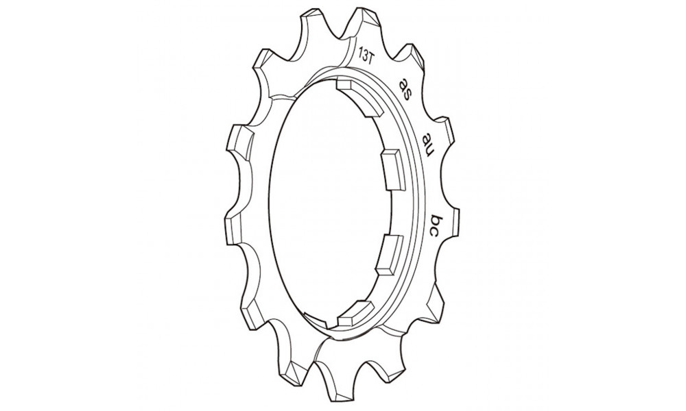 Aizmugurējais ķēdesrats Shimano DEORE XT CS-M760 9-speed 13T 