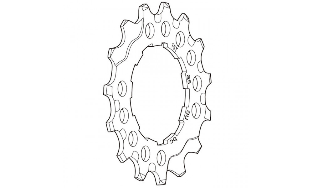 Aizmugurējais ķēdesrats Shimano DEORE XT CS-M760 9-speed 15T 