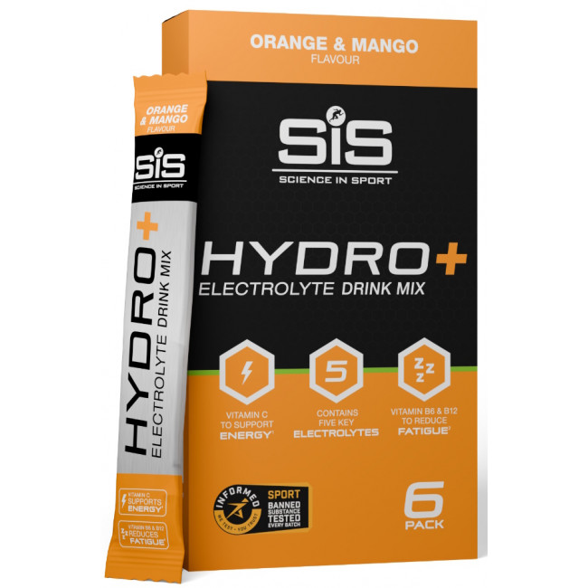 Enerģijas dzēriena pulveris SiS GO Hydro+ Orange & Mango 6x4.5g