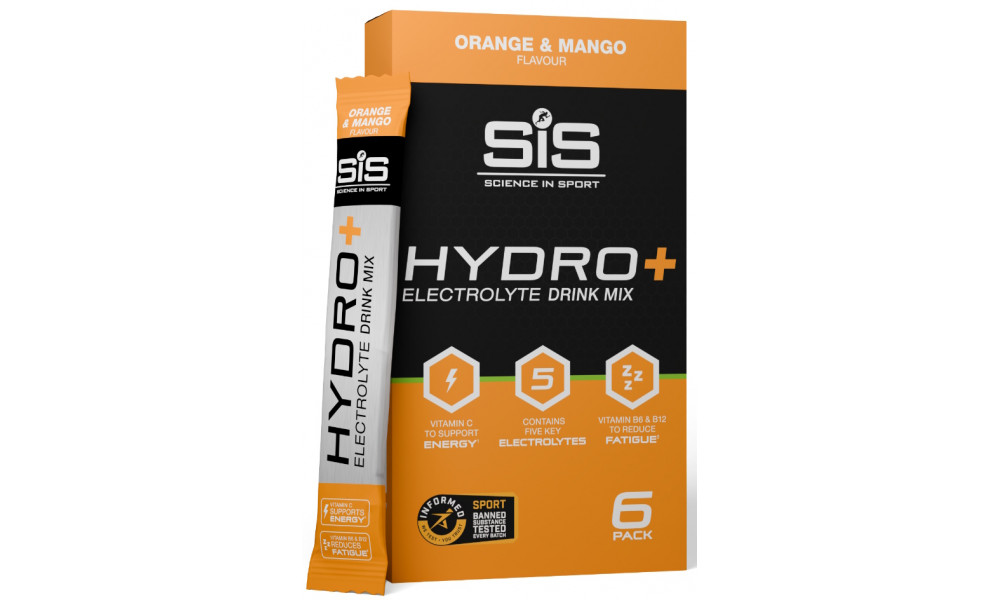 Enerģijas dzēriena pulveris SiS GO Hydro+ Orange & Mango 6x4.5g - 1