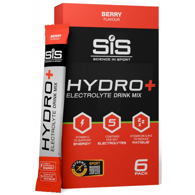 Enerģijas dzēriena pulveris SiS GO Hydro+ Berry 6x4.5g