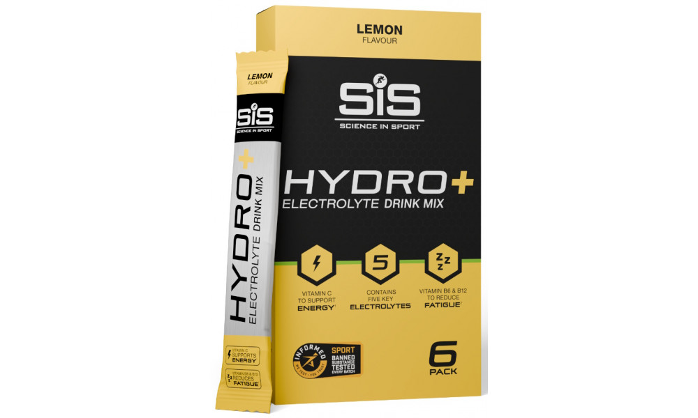 Enerģijas dzēriena pulveris SiS GO Hydro+ Lemon 6x4.5g - 1