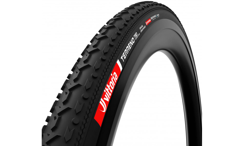 Riepa 28" Vittoria Terreno T80 Coarse loose G2.0 TLR Fold 700x45c / 45-622 Gravel Endurance black - 1