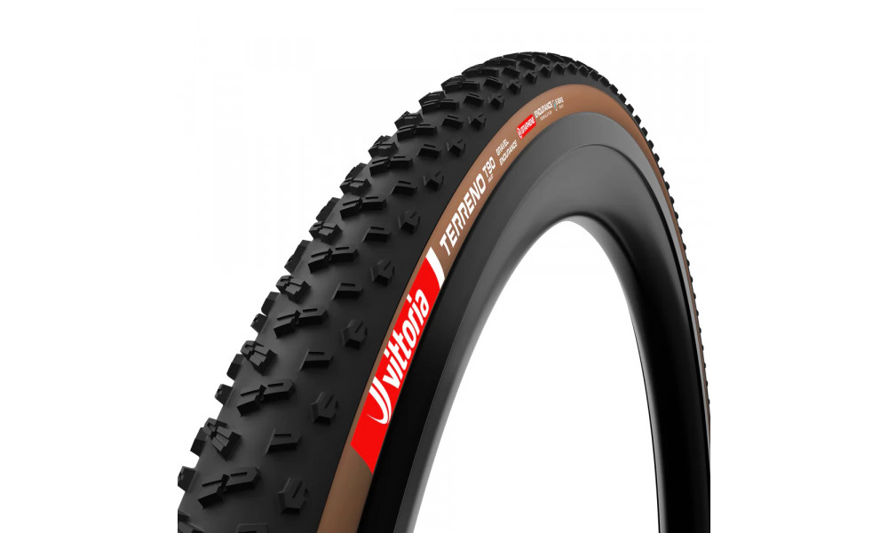 Riepa 28" Vittoria Terreno T90 Mud G2.0 TLR Fold 700x45c / 45-622 Gravel Endurance brown-black - 1