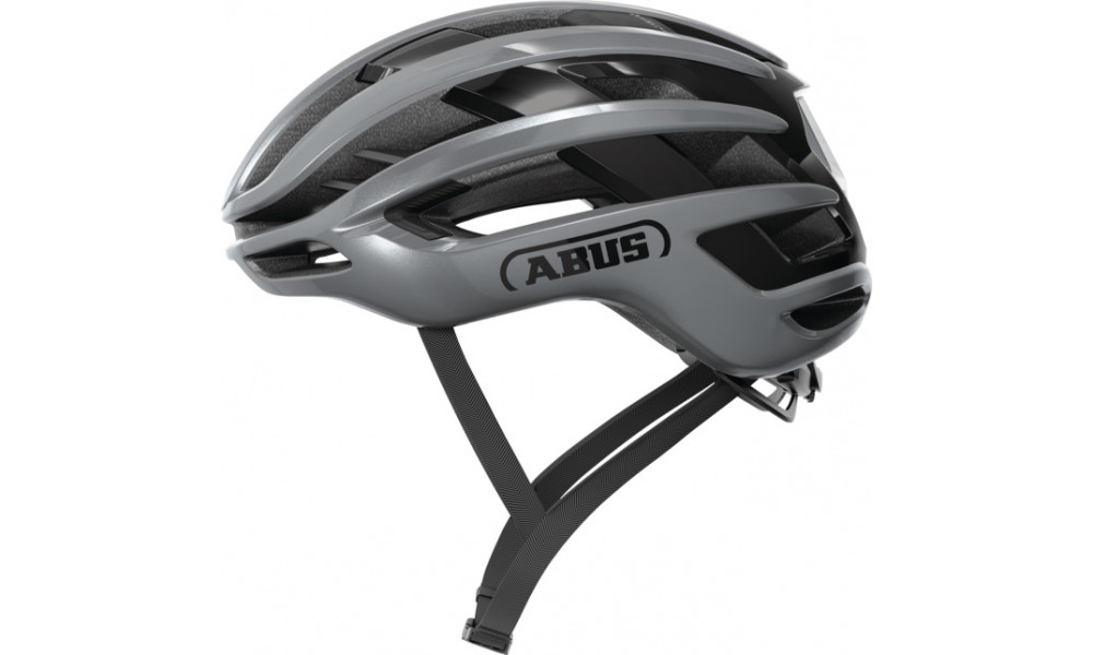 Velo ķivere Abus Airbreaker 2.0 graphite silver - 1