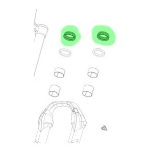 Dakšas remonta daļa Rockshox bottomless token 35mm (3 gab.)