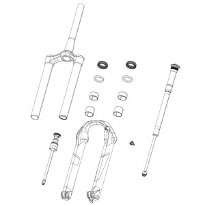 Dakšas remonta daļa Rockshox lower leg SID SL C1 Ultimate blue