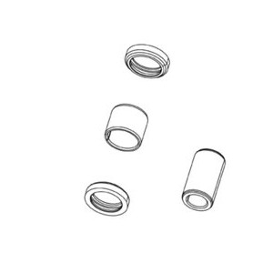 Aizmugurējā amortizatora remonta komplekts Rockshox mounting hardware 1/2" 8x60mm