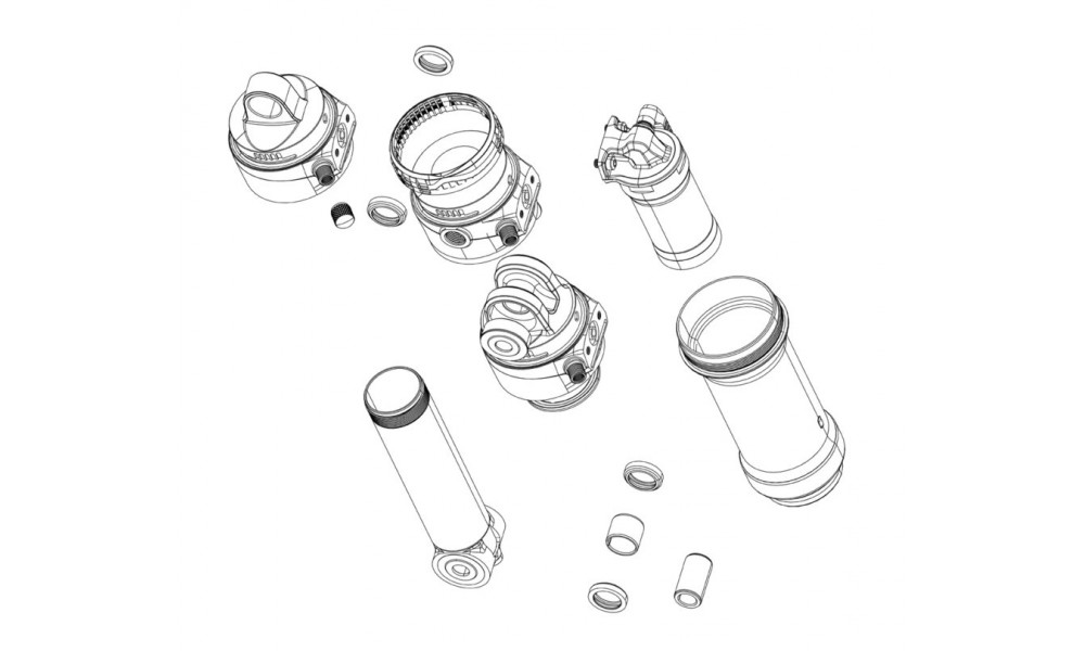 Aizmugurējā amortizatora remonta komplekts Rockshox volume reducing spacers Vivid C1 