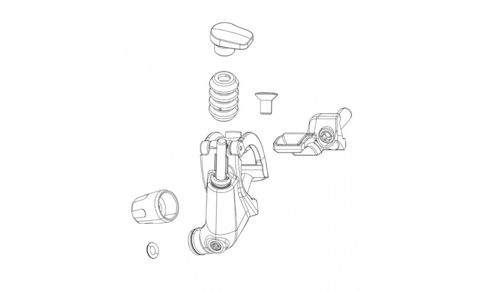 Sēdekļa turētāja remonta daļa Rockshox hose barb Connectamajig Reverb 
