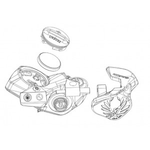 Pārslēdzēja roktura servisa komplekts SRAM mounting eTap AXS Wireless Blip