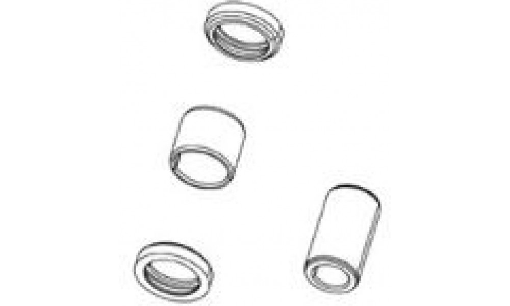 Aizmugurējā amortizatora remonta komplekts Rockshox mounting hardware 1/2" 10x18.5mm 