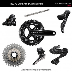 Grupas transmisijas daļu komplekts Shimano DURA-ACE Di2 R9270 Disc brakes 170mm 50x34T