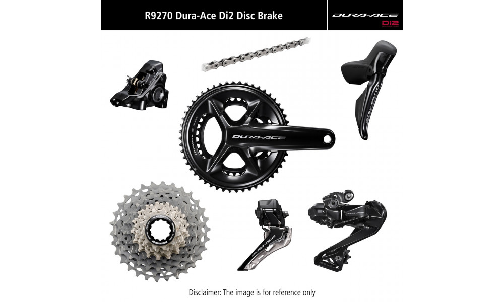 Grupas transmisijas daļu komplekts Shimano DURA-ACE Di2 R9270 Disc brakes 172.5mm 50x34T 