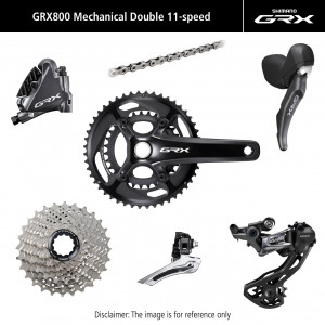 Grupas transmisijas daļu komplekts Shimano GRX 810 172.5mm 11-speed 48x31T