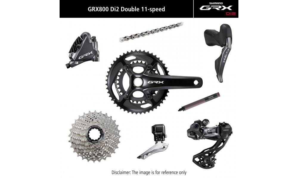 Grupas transmisijas daļu komplekts Shimano GRX Di2 810 11-speed 175mm 48x31T 