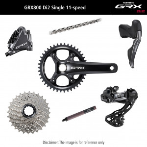 Grupas transmisijas daļu komplekts Shimano GRX Di2 810 11-speed 172.5mm 42T