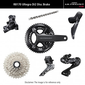 Grupas transmisijas daļu komplekts Shimano ULTEGRA Di2 R8170 Disc brakes 175mm 52x36T