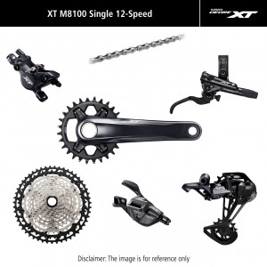Grupas transmisijas daļu komplekts Shimano XT M8100 I-Spec EV 4-Piston 175mm 34T