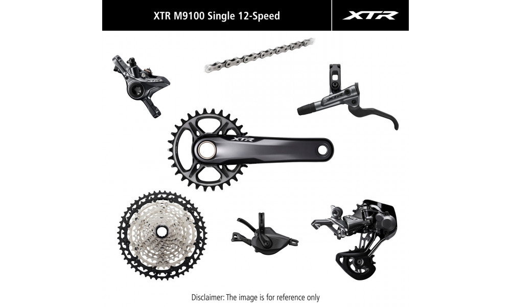Grupas transmisijas daļu komplekts Shimano XTR M9100 I-Spec EV 4-Piston 175mm 36T 
