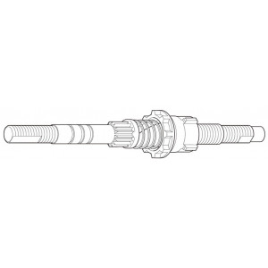 Aizmugurējās rumbas ass Shimano Nexus SG-3C40 175mm