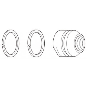 Aizmugurējās rumbas konuss Shimano FH-M452 left