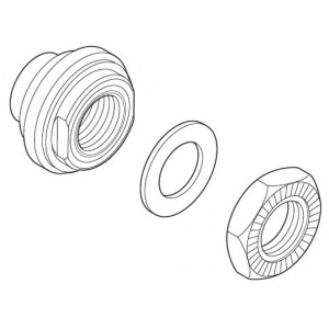 Konuss, paplāksne un uzgrieznis Shimano WH-R501-R right hand