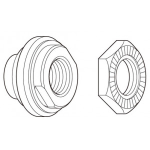 Konuss un uzgrieznis Shimano WH-T565-A-R right hand