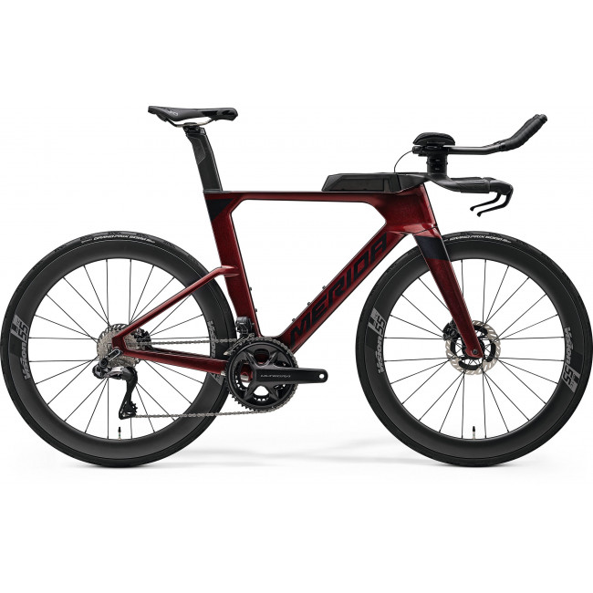 Velosipēds Merida Time Warp TRI Limited IV1-FRM burgundy red(black)