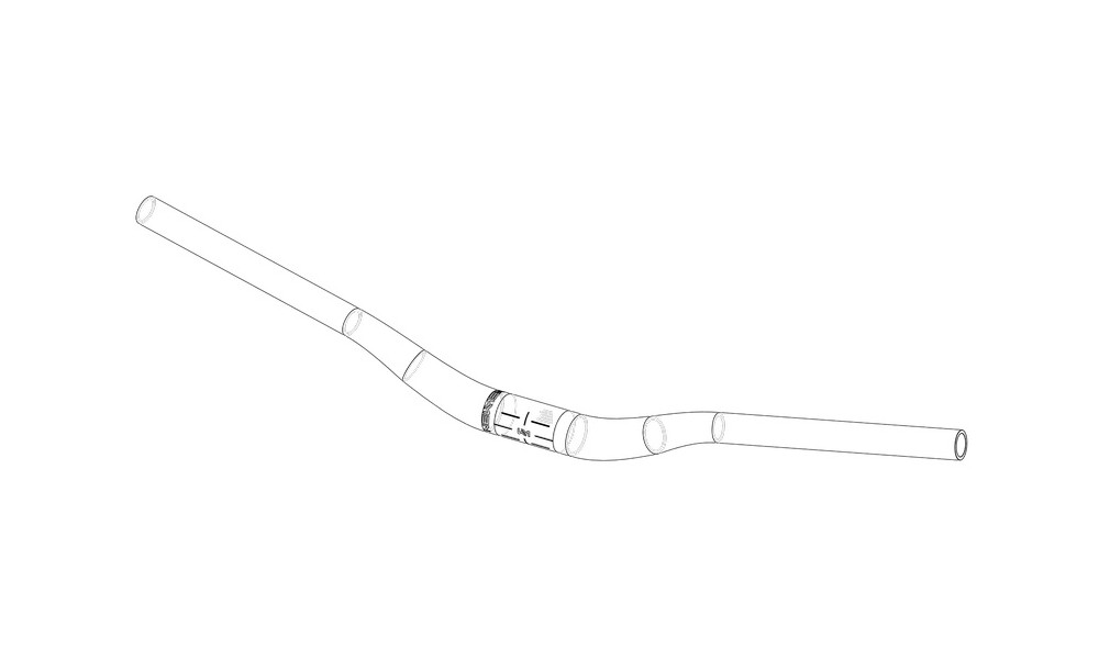 Stūre NEWMEN Beskar Alu 350.40 800mm 