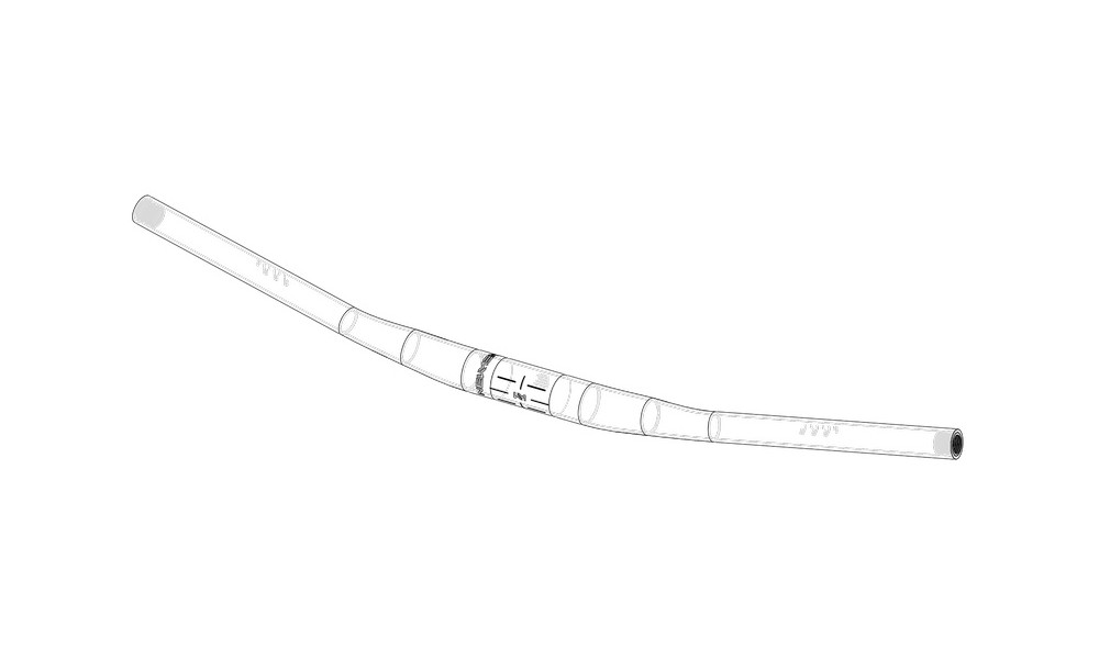 Stūre NEWMEN Phase Carbon 350.10 710-760mm VGS 