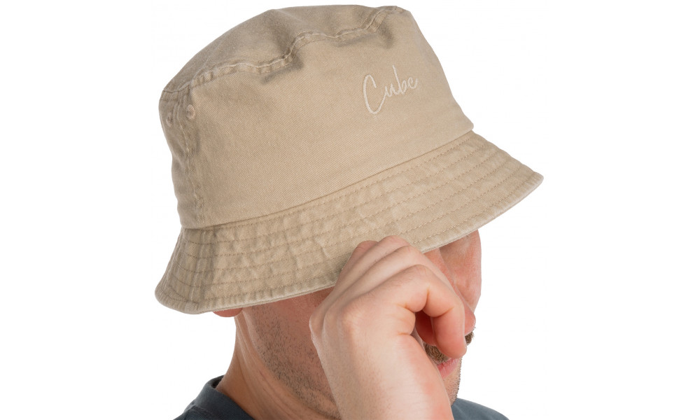 Hat Cube Bucket washed beige - 3