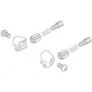 Bremžu troses regulētājs Shimano SM-CS50 stopper for steel frames (pāri)