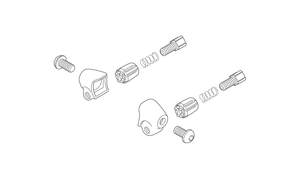 Bremžu troses regulētājs Shimano SM-CS50 stopper for steel frames (pāri) 