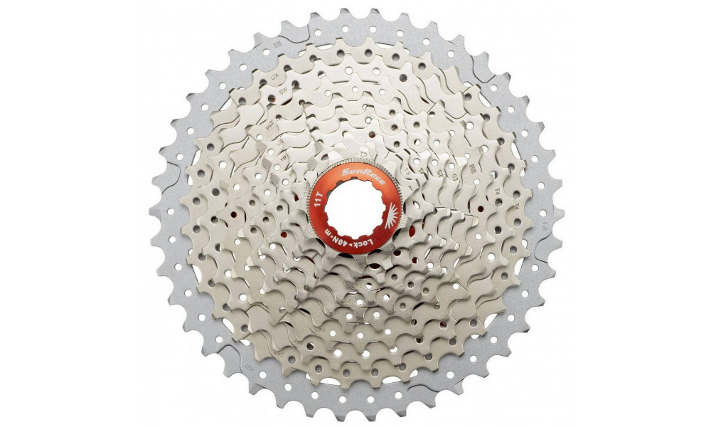 Aizmugurējais zobratu bloks SunRace CSMX3 10-speed metallic - 1