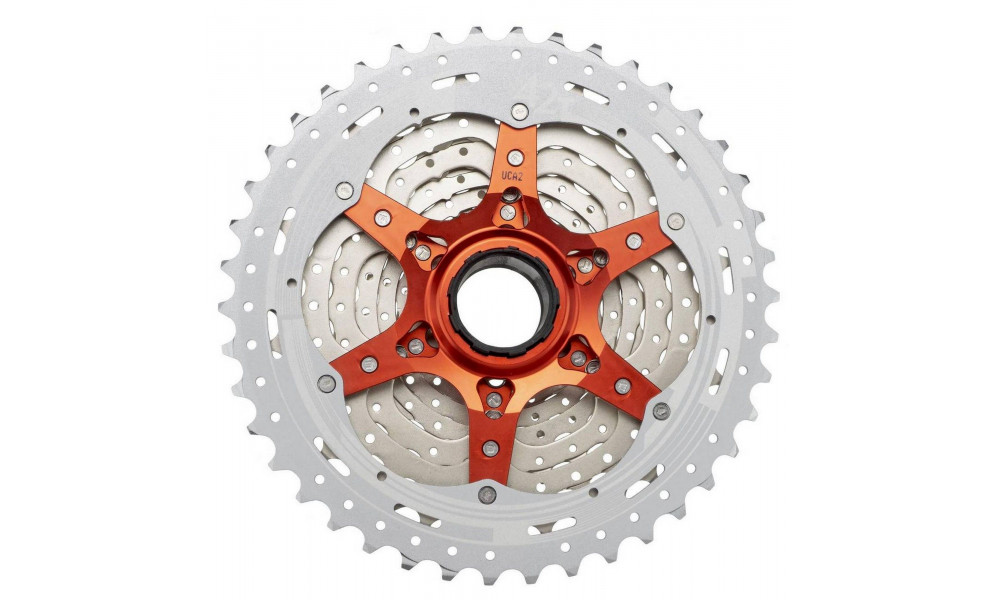 Aizmugurējais zobratu bloks SunRace CSMX3 10-speed metallic - 2